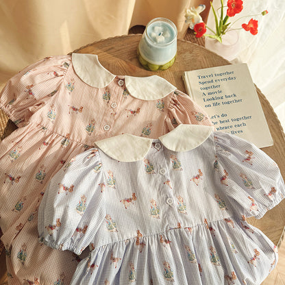 Summer Arrival Baby Girls Short Sleeves Animals Cartoon Pattern Dress, MyKids-USA®, Baby & Children's Dresses, MyKids-USA -  -  -  -  -  -  - .