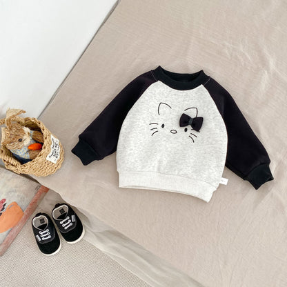 Winter and Autumn Baby Kids Girls Long Sleeves Cartoon Pattern Pullover and Striped Pants Clothing Set, MyKids-USA®, Baby & Toddler Outfits, MyKids-USA -  -  -  -  -  -  - 