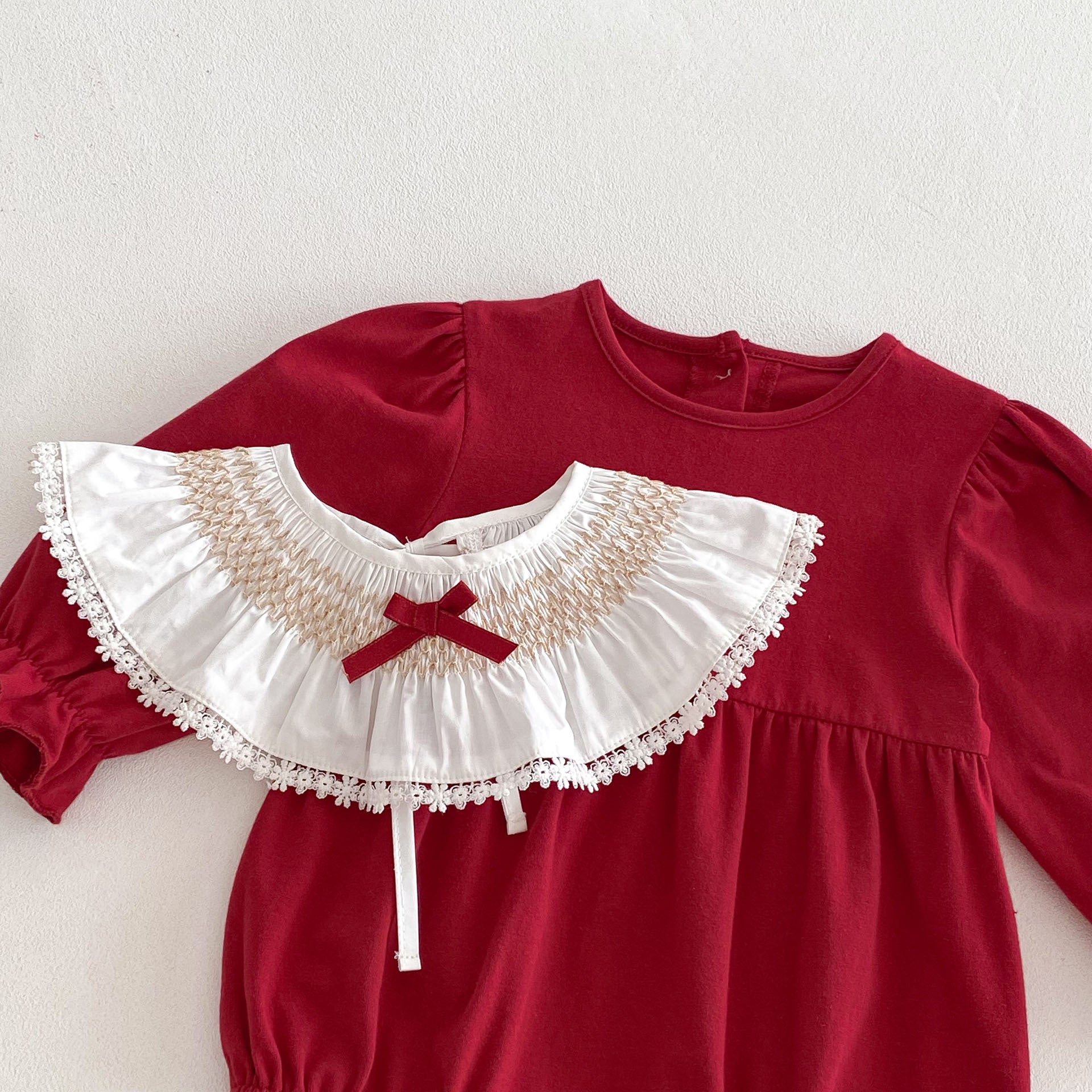 Spring Arrival Baby Girls Cute Floral Pattern Lace Trim Long Sleeves bodysuit, MyKids-USA®, Baby One-Pieces, MyKids-USA -  -  -  -  -  -  - .