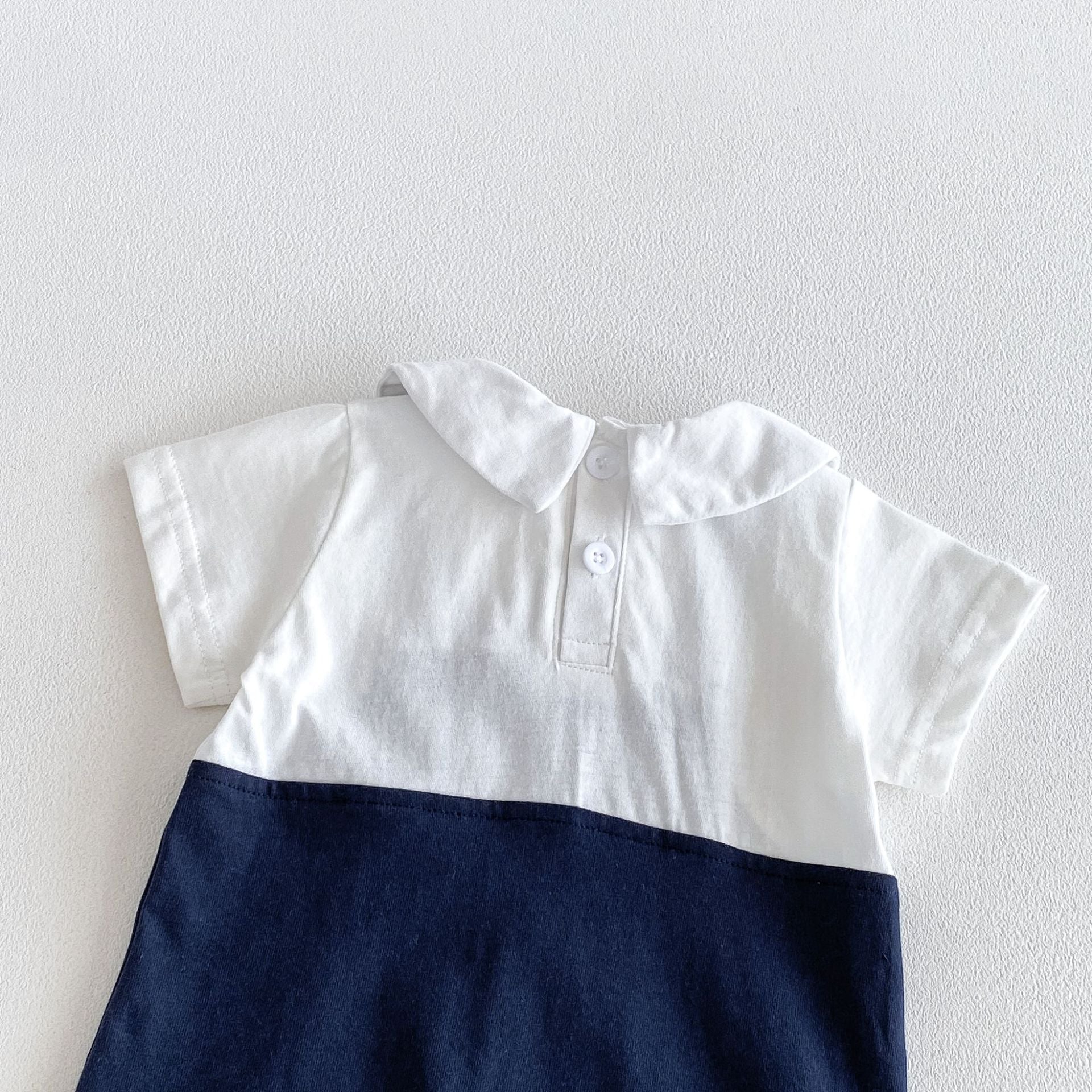 Summer Arrival Baby Boys Short Sleeves Color Patchwork Rompers Bodysuits, MyKids-USA®, Baby & Children's One-Pieces, MyKids-USA -  -  -  -  -  -  - .