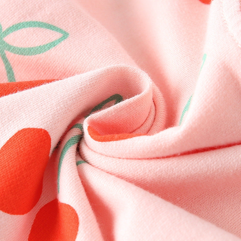 Autumn Arrival Kids Girls Cherry Pattern Long Sleeves Crew Neck Dress, MyKids-USA®, Baby & Toddler Dresses, MyKids-USA -  -  -  -  -  -  - 