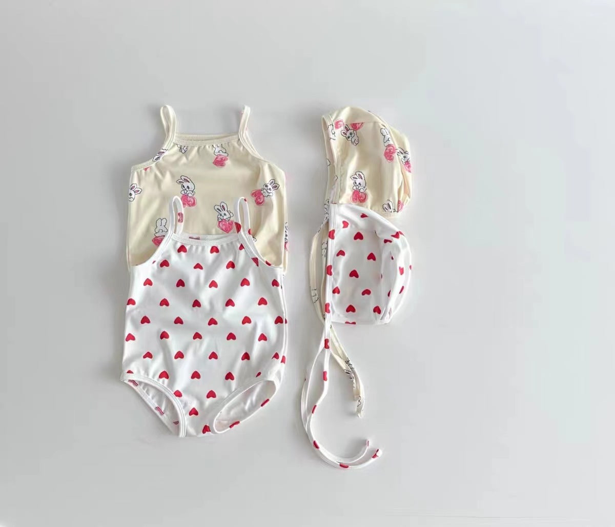 Arrival Girls’ Hearts and Cartoon Pattern Swimwear with Hat Set, MyKids-USA®, Baby & Toddler Swimwear, MyKids-USA -  -  -  -  -  -  - .
