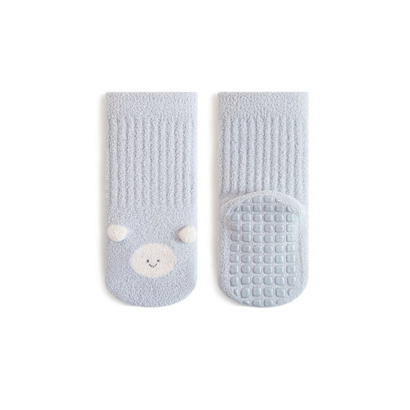 Autumn and Winter Baby Unisex Breathable Simple Cartoon Pattern Thick Socks, MyKids-USA®, Baby & Toddler Socks & Tights, MyKids-USA - Size/Age - S (0-1Y) - Color - Blue -  -  - TR2512301352-A.