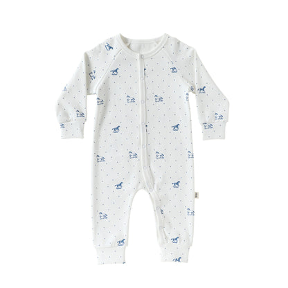 Spring Arrival Baby Unisex Long Sleeves Cartoon Pattern Single Breasted Rompers, MyKids-USA®, Baby One-Pieces, MyKids-USA - Size/Age - 66 (3-6M) - Color - Beige -  -  - TR2601301743-B.