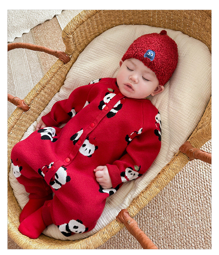 Autumn Arrival Baby Kids Comfortable Cartoon Panda Pattern Knitted Long Sleeves Cardigan, MyKids-USA®, Baby & Toddler Outfits, MyKids-USA -  -  -  -  -  -  - 