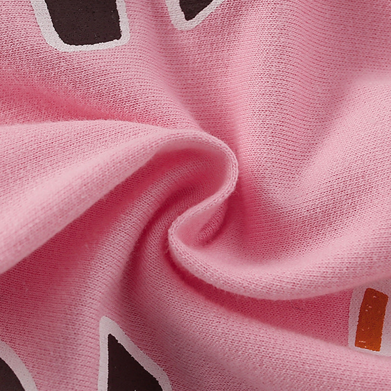 Summer Baby Kids Cartoon Coconut Palm Pattern T-shirt and Pink Shorts Clothing Set for Girls, MyKids-USA®, Baby & Toddler Outfits, MyKids-USA -  -  -  -  -  -  - 