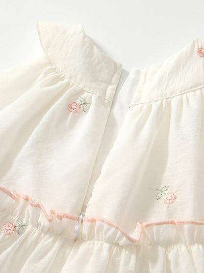 Summer Arrival Baby Girls Cute Floral Embroidered Pattern Sleeveless Dress, MyKids-USA®, Baby & Toddler Dresses, MyKids-USA -  -  -  -  -  -  - 