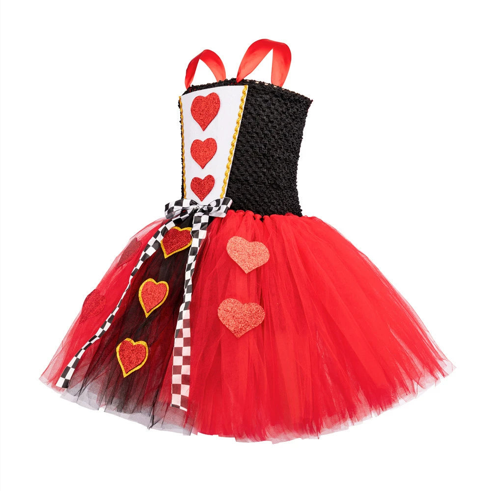 Halloween the Red Queen Costume Set Dress with Headpiece and Staff, MyKids-USA®, Costume Sets, MyKids-USA -  -  -  -  -  -  - .