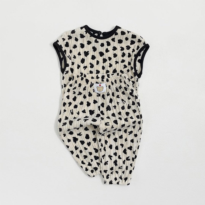 Arrival Summer Baby Kids Girls Sleeveless Hearts Pattern Vest and Pants Clothing Set, MyKids-USA®, Baby & Children's Outfits, MyKids-USA -  -  -  -  -  -  - .