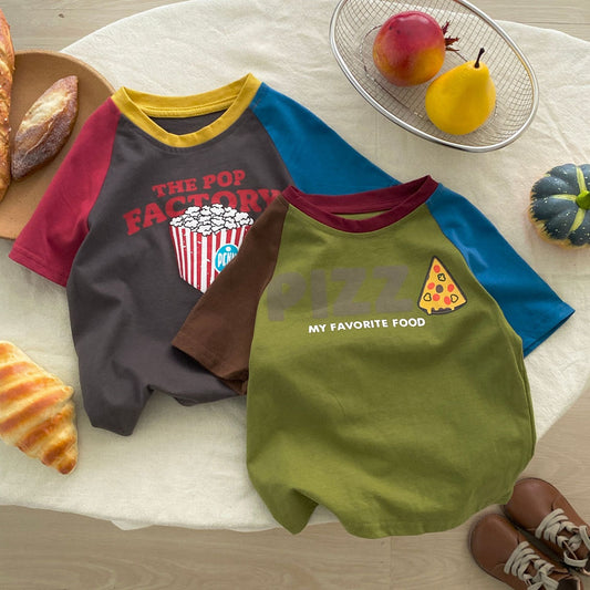 Summer Boys and Girls’ Cartoon and Letters Pattern T-shirt in European and American Style, MyKids-USA®, T-Shirts, MyKids-USA -  -  -  -  -  -  - .