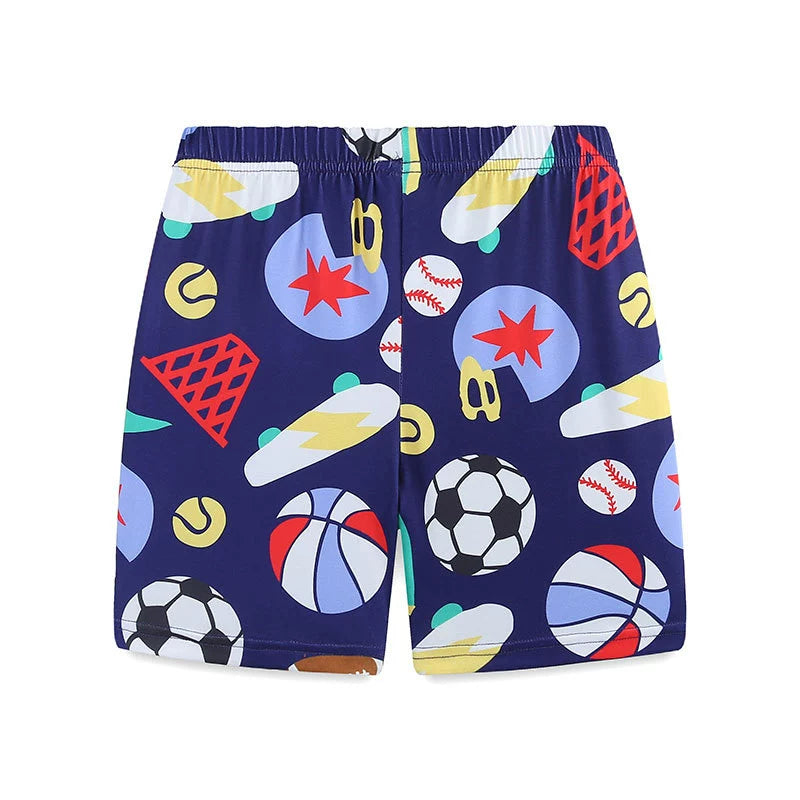 Summer Baby Kids Cartoon Sports Pattern T-shirt and Shorts Casual Clothing Set for Boys, MyKids-USA®, Baby & Toddler Outfits, MyKids-USA -  -  -  -  -  -  - 