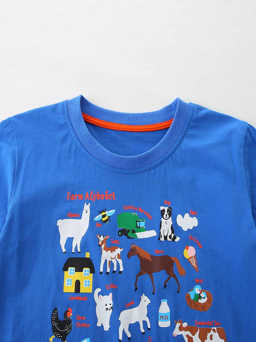 Arrival Summer Baby Kids Boys Short Sleeves Cartoon Pattern T-shirt and Shorts Clothing Set, MyKids-USA®, Baby & Children's Outfits, MyKids-USA -  -  -  -  -  -  - .