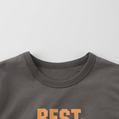 Summer Boys’ Cartoon and Letters Pattern T-shirt in European and American Style, MyKids-USA®, Baby & Toddler Tops, MyKids-USA -  -  -  -  -  -  - 