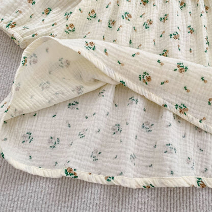 Autumn Arrival Baby Girls French-style Floral Long-sleeved Onesies and Dress – Princess Sister Matching Set, MyKids-USA®, Baby & Toddler Dresses, MyKids-USA -  -  -  -  -  -  - 