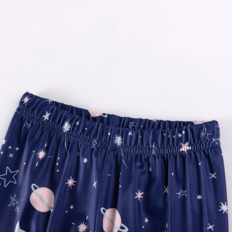 Baby and Kids Girls Universe Cartoon Pattern Long Sleeves Casual Pajamas Clothing Set, MyKids-USA®, Baby & Toddler Sleepwear, MyKids-USA -  -  -  -  -  -  - 