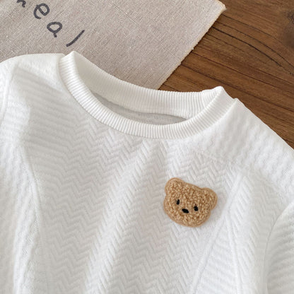 Autumn and Spring Baby Kids Long Sleeves Cute Teddy Bear Pattern Pullover and Pants Clothing Set, MyKids-USA®, Baby & Toddler Outfits, MyKids-USA -  -  -  -  -  -  - .