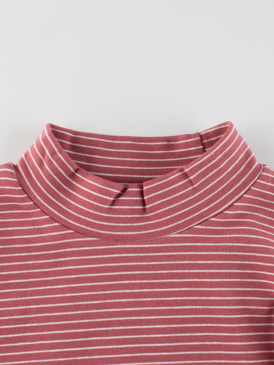 Autumn Baby Kids Girls Striped Long Sleeves Turtle Neck Top Pullover, MyKids-USA®, Baby & Toddler Outerwear, MyKids-USA -  -  -  -  -  -  - 