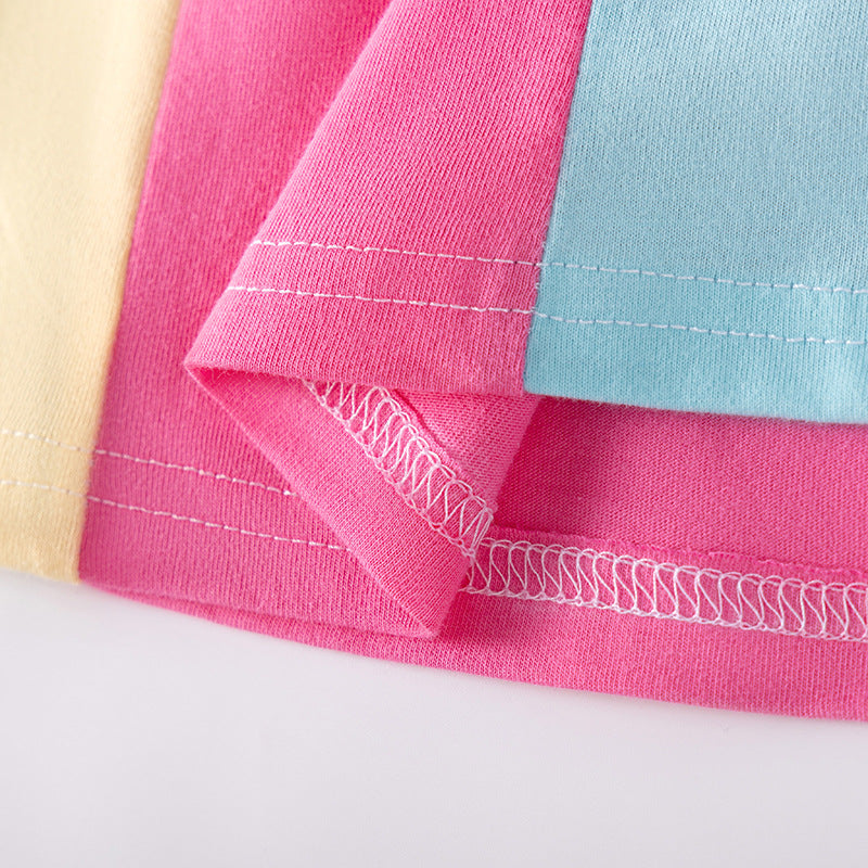 Summer Arrival Butterfly-bow Pattern Short Sleeves Color Patchwork Dress for Stylish Girls, MyKids-USA®, Baby & Toddler Dresses, MyKids-USA -  -  -  -  -  -  - .