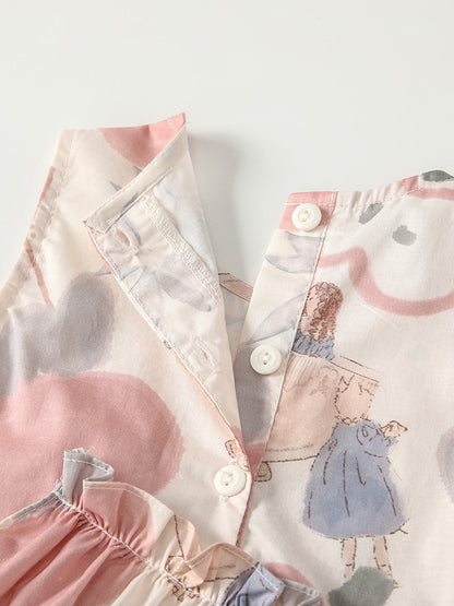 Summer Arrival Sleeveless Cartoon Pattern Dress for Stylish Girls, MyKids-USA®, Baby & Children's Dresses, MyKids-USA -  -  -  -  -  -  - .