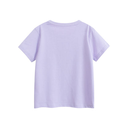 Summer Baby Kids Girls Letters and Fruits Cartoon Print Short Sleeves Crew Neck Top Shirt, MyKids-USA®, Shirts, MyKids-USA -  -  -  -  -  -  - 