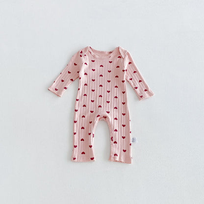 MyKids-USA® Autumn Arrival Baby Girls Long Sleeves Cute Pattern Rompers