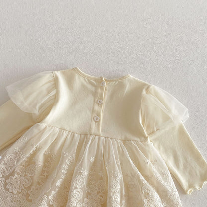 Spring Arrival Baby Girls Long Sleeves Flowers Embroidered Pattern Bodysuit, MyKids-USA®, Bodysuits, MyKids-USA -  -  -  -  -  -  - .