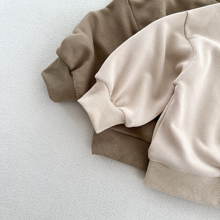 Arrival Kids Unisex Soft Comfortable Long Sleeves Solid Color Top Casual Pullover, MyKids-USA®, Baby & Toddler Outerwear, MyKids-USA -  -  -  -  -  -  - 