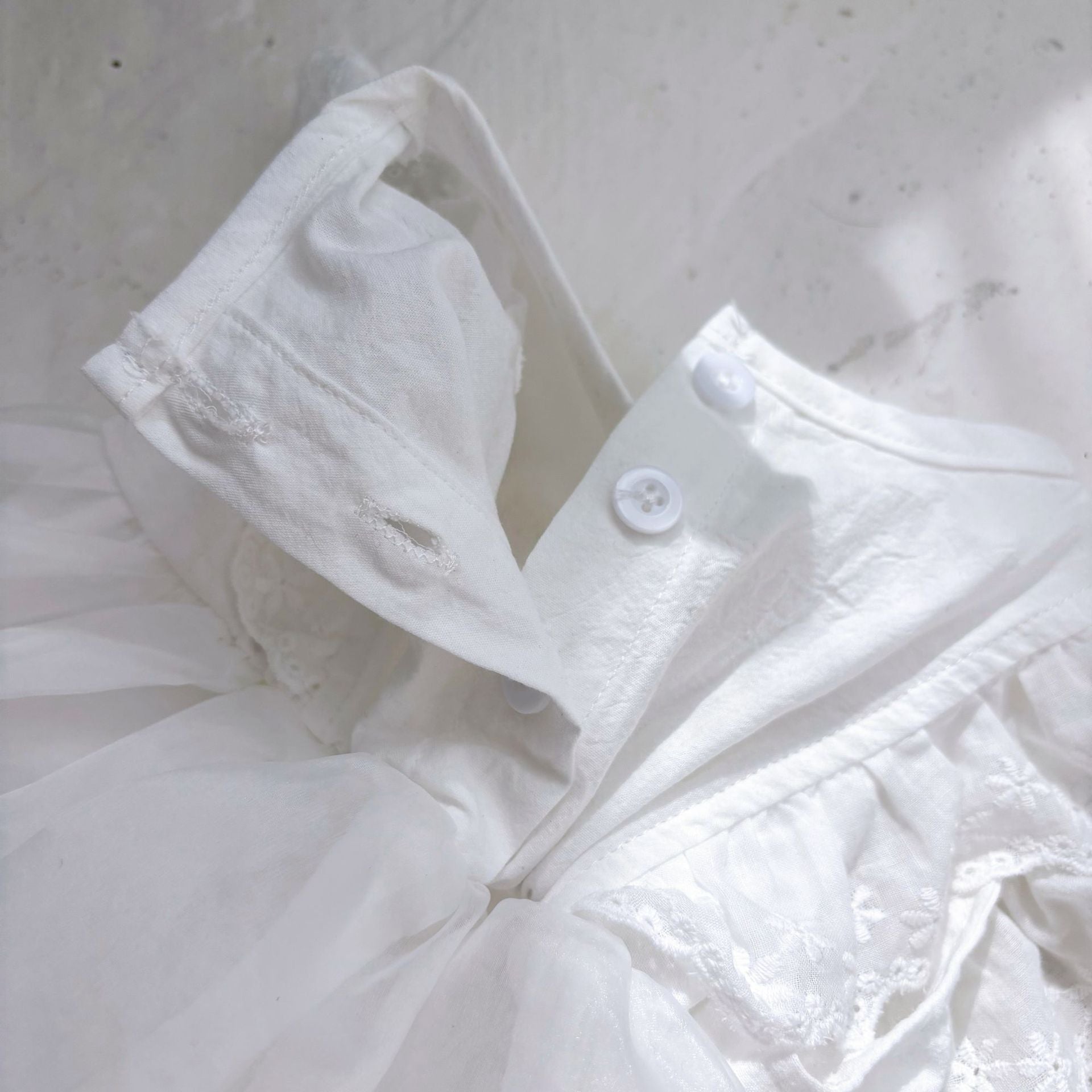 Summer Arrival Baby Girls Fly Sleeves Tulle Patchwork Lace Decorated Onesies, MyKids-USA®, Baby & Toddler Dresses, MyKids-USA -  -  -  -  -  -  - 