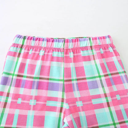 Summer Baby Kids Cute Strawberry Pattern Vest and Plaid Shorts Clothing Set for Girls, MyKids-USA®, Baby & Toddler Outfits, MyKids-USA -  -  -  -  -  -  - 