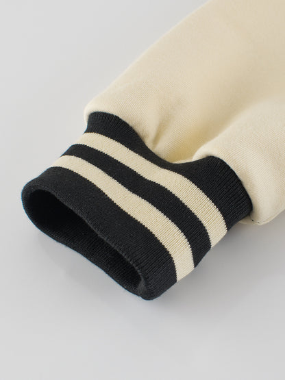 Boys and Girls Letters Pattern Contrast Design Single Breasted Baseball Coat, MyKids-USA®, Baby & Toddler Outerwear, MyKids-USA -  -  -  -  -  -  - 