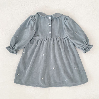 Arrival Spring and Autumn Floral Pattern Baby Kids Girls Onesies and Dress – Princess Sister Matching Set