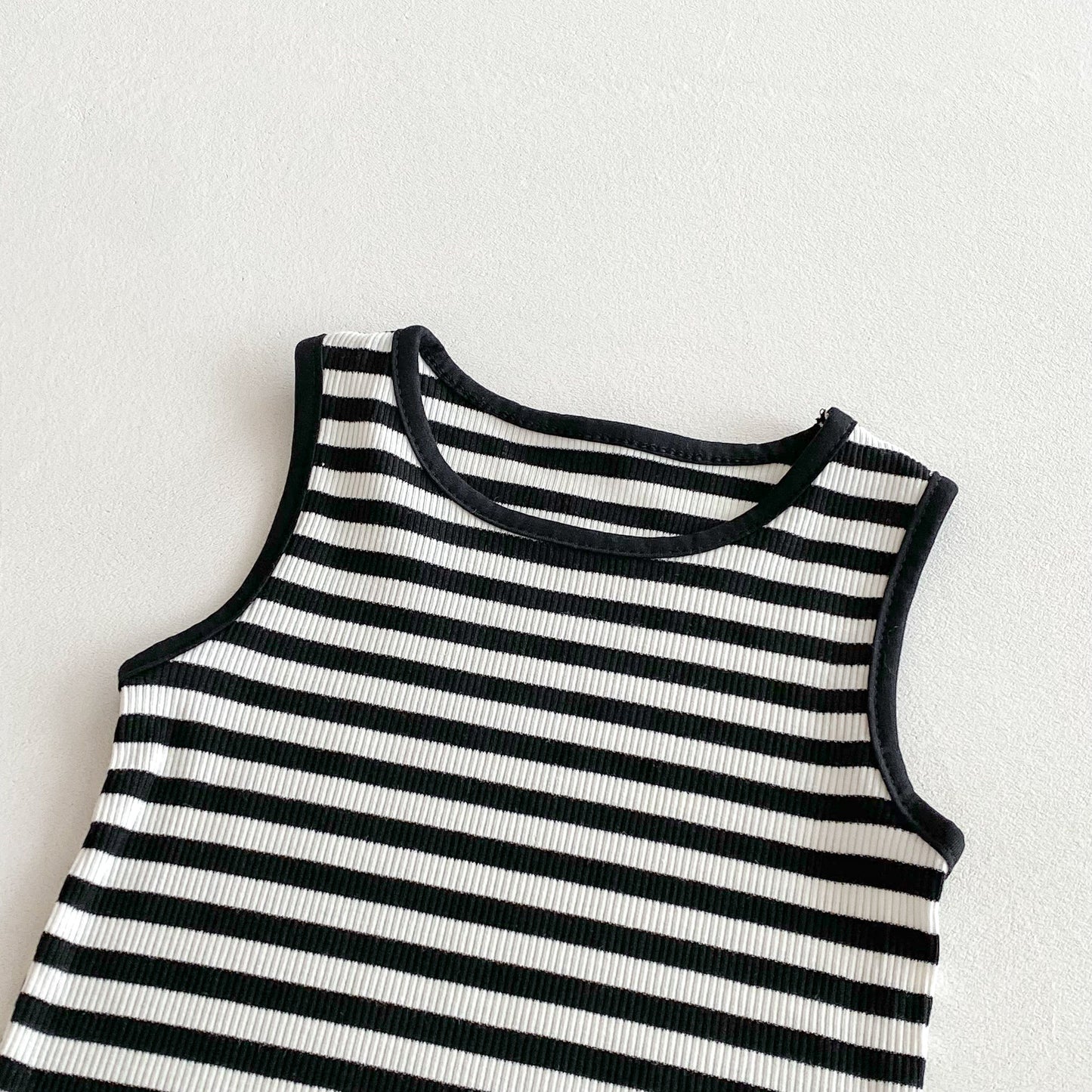 MyKids-USA® Arrival Summer Baby Kids Sleeveless Vest and Black Dress Clothing Set