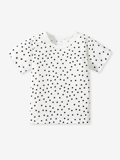 Girls’ Dots Cartoon Pattern Short Sleeves T-shirt in European and American Style for Summer, MyKids-USA®, Baby & Toddler Tops, MyKids-USA -  -  -  -  -  -  - 