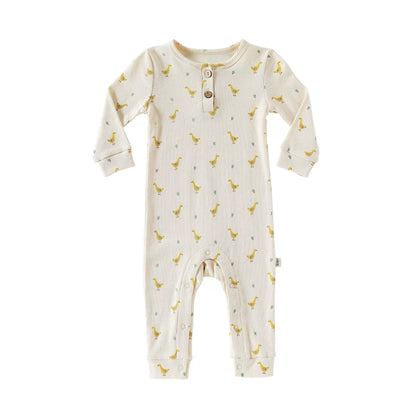 Autumn Arrival Baby Unisex Long Sleeves Casual Animals Pattern Rompers, MyKids-USA®, Baby One-Pieces, MyKids-USA - Size/Age - 66 (3-6M) - Color - Apricot -  -  - TR2508282252-A