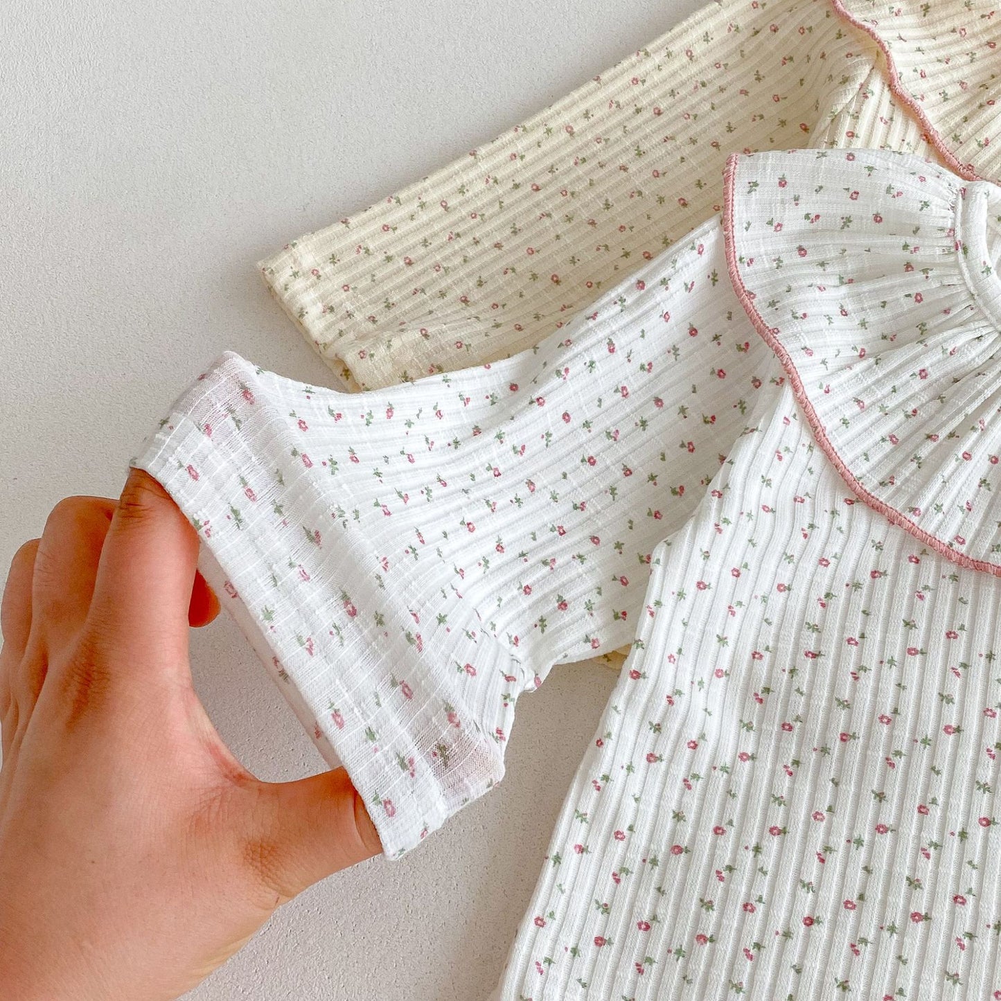 Autumn Arrival Baby Girls Flowers Pattern Long Sleeves Top with Collar, MyKids-USA®, Shirts, MyKids-USA -  -  -  -  -  -  - 