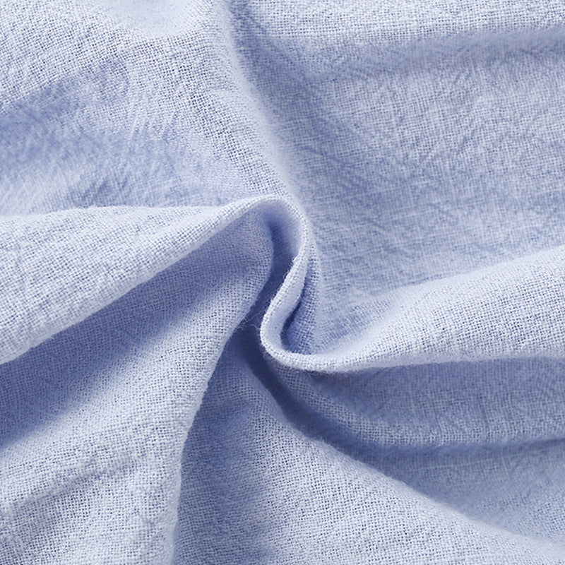 Summer Arrival Blue Single Breasted Sleeveless Dress with Embroidered Collar for Stylish Girls, MyKids-USA®, Baby & Toddler Dresses, MyKids-USA -  -  -  -  -  -  - 