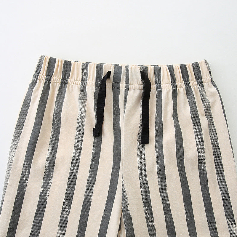 Summer Baby Kids Animals Cartoon Pattern T-shirt and Striped Shorts Clothing Set for Boys, MyKids-USA®, Baby & Toddler Outfits, MyKids-USA -  -  -  -  -  -  - 