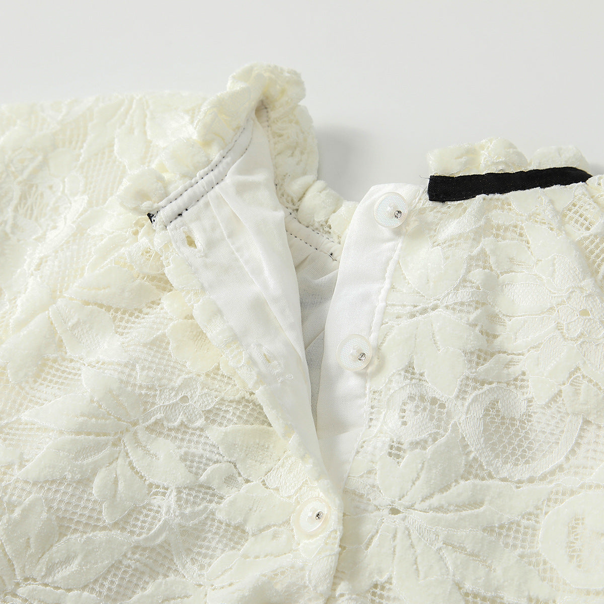 Arrival Autumn Baby Girls Lace and Flowers Long Sleeves Beige Onesies, MyKids-USA®, Baby One-Pieces, MyKids-USA -  -  -  -  -  -  - 