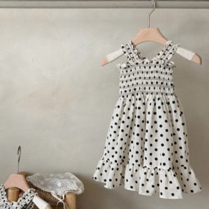 Summer Hot Selling Baby Kids Girls Sleeveless Flowers Pattern or Dots Pattern Princess Dress, MyKids-USA®, Baby & Toddler Dresses, MyKids-USA - Size/Age - 73 (6-9M) - Color - Black -  -  - TR2505172156-B