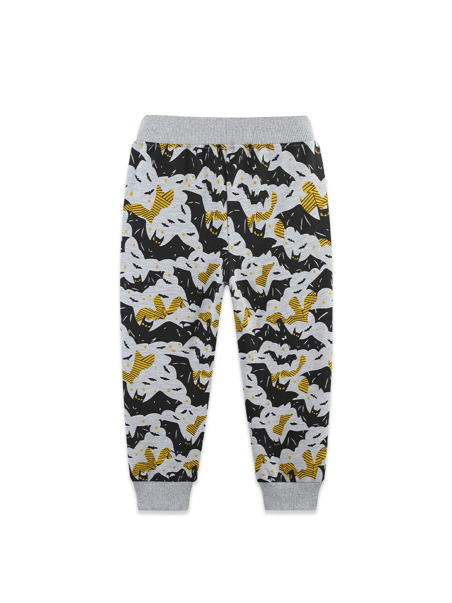 Arrival Summer Kids Boys Halloween Cartoon Pattern Pants