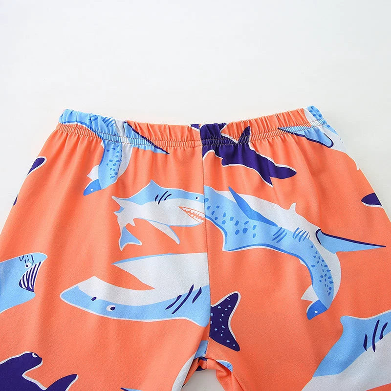 Summer Baby Kids Cartoon Whales Pattern T-shirt and Shorts Casual Clothing Set for Boys, MyKids-USA®, Baby & Toddler Outfits, MyKids-USA -  -  -  -  -  -  - 