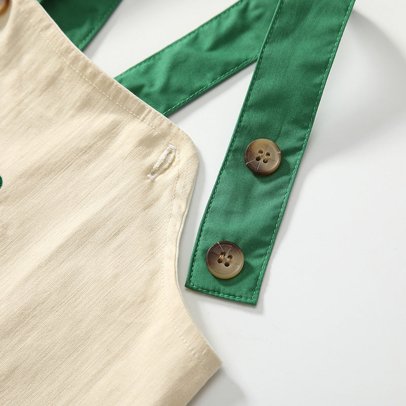 Summer Baby Kids Cartoon Fruits Pattern Short Sleeves Top Shirt and Overalls Clothing Set, MyKids-USA®, Baby & Toddler Outfits, MyKids-USA -  -  -  -  -  -  - 