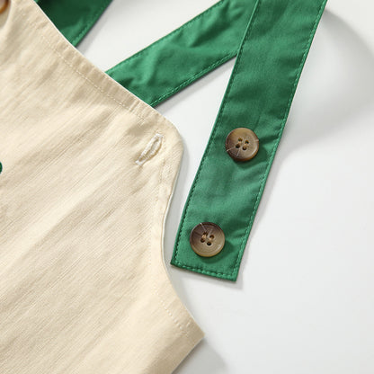 Summer Baby Kids Cartoon Fruits Pattern Short Sleeves Top Shirt and Overalls Clothing Set, MyKids-USA®, Baby & Toddler Outfits, MyKids-USA -  -  -  -  -  -  - 