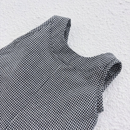 Summer Arrival Baby Unisex Casual Plaid Pattern Sleeveless Rompers, MyKids-USA®, Baby One-Pieces, MyKids-USA -  -  -  -  -  -  - 