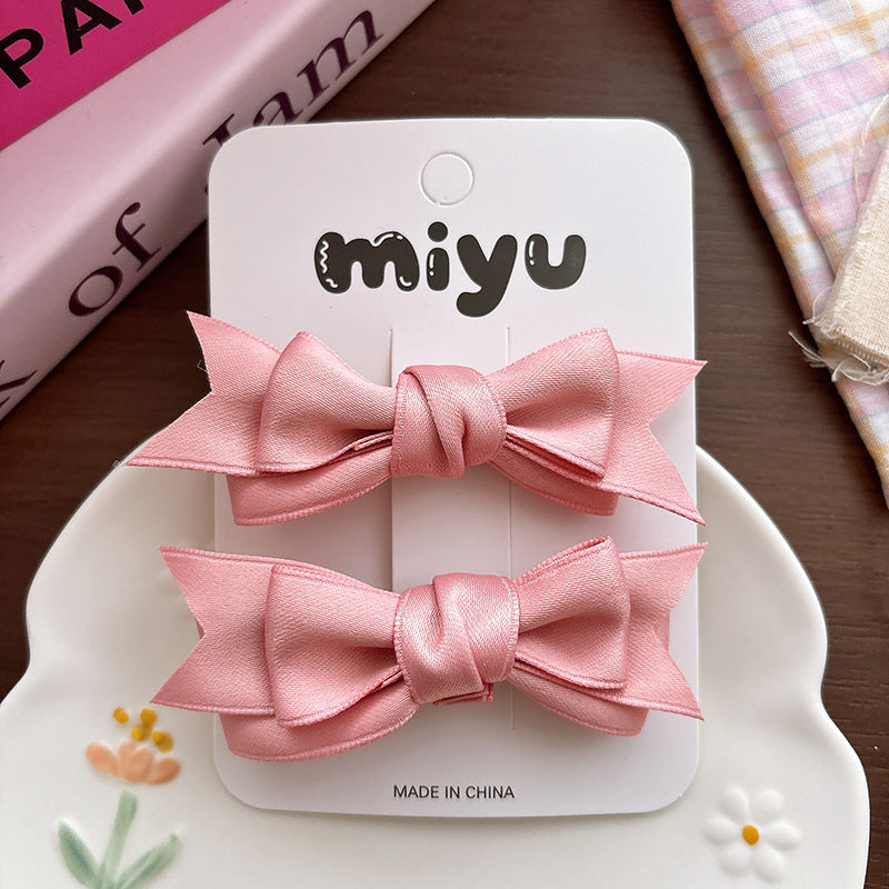Collection of Butterfly-bows Hair Clips, MyKids-USA®, Hair Pins, Claws & Clips, MyKids-USA - Size/Age - Average Size (0-12Y） - Color - Pink -  -  - TR2605011648-C.