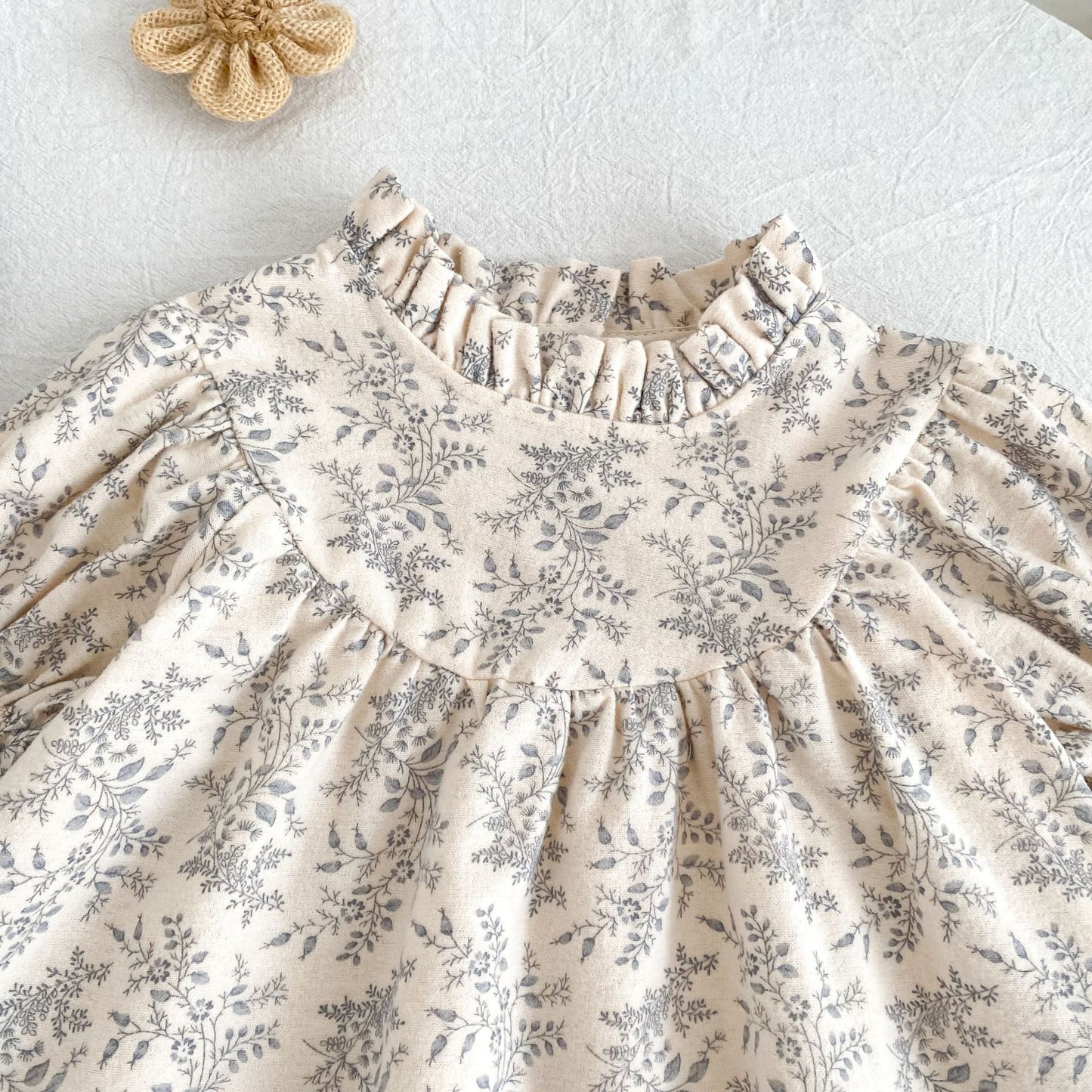 MyKids-USA® Autumn Vintage Floral Baby Kids Girls Princess Long Sleeves Dress