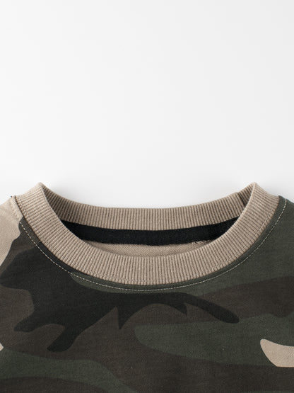 Baby Boy Kids Camouflage Pattern Crew Neck Long Sleeves Warm Cozy Pullover, MyKids-USA®, Baby & Toddler Outerwear, MyKids-USA -  -  -  -  -  -  - 