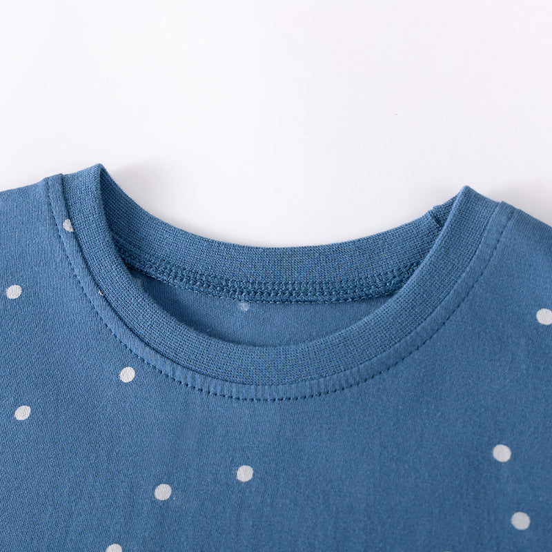 Summer Arrival Dots and Cartoon Pattern Short Sleeves Dress for Stylish Girls, MyKids-USA®, Baby & Toddler Dresses, MyKids-USA -  -  -  -  -  -  - .