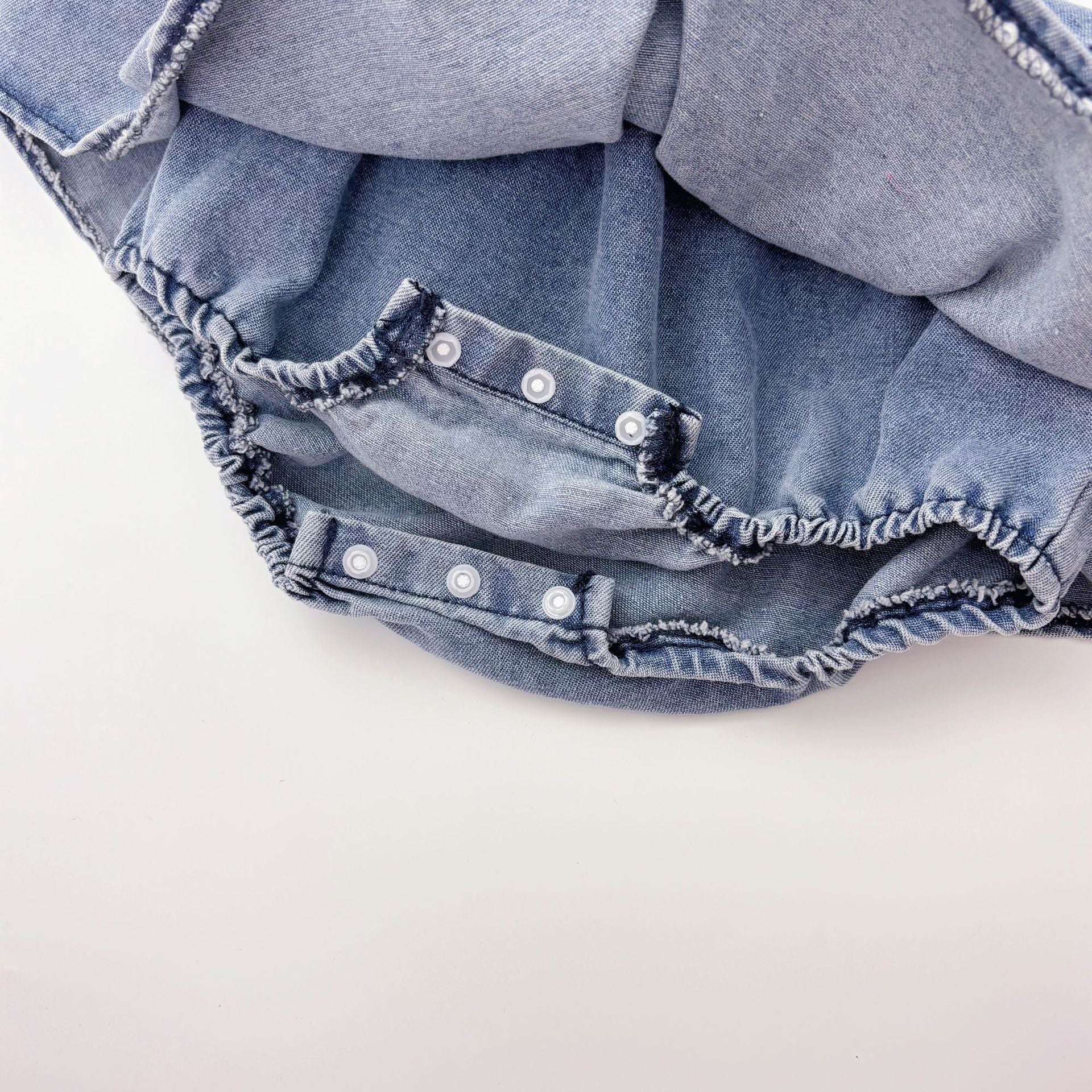 Summer Arrival Baby Girls Cute Sleeveless Denim Pleated Dress Design Strap Onesies, MyKids-USA®, Baby One-Pieces, MyKids-USA -  -  -  -  -  -  - 