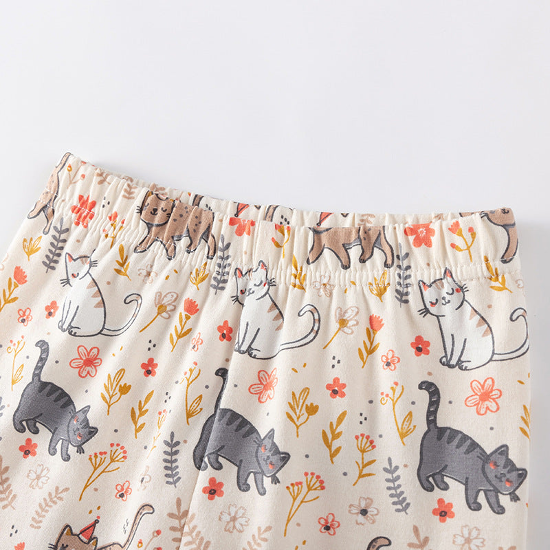 Summer Hot Selling Baby Kids Girls Short Sleeves Cartoon Pattern T-shirt and Pants Clothing Set, MyKids-USA®, Baby & Toddler Outfits, MyKids-USA -  -  -  -  -  -  - .